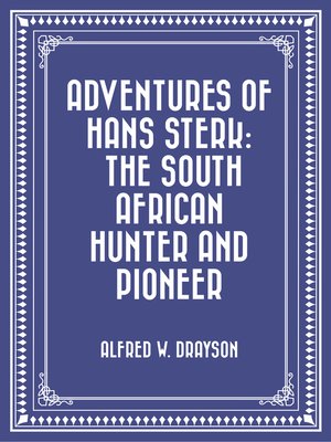 cover image of Adventures of Hans Sterk